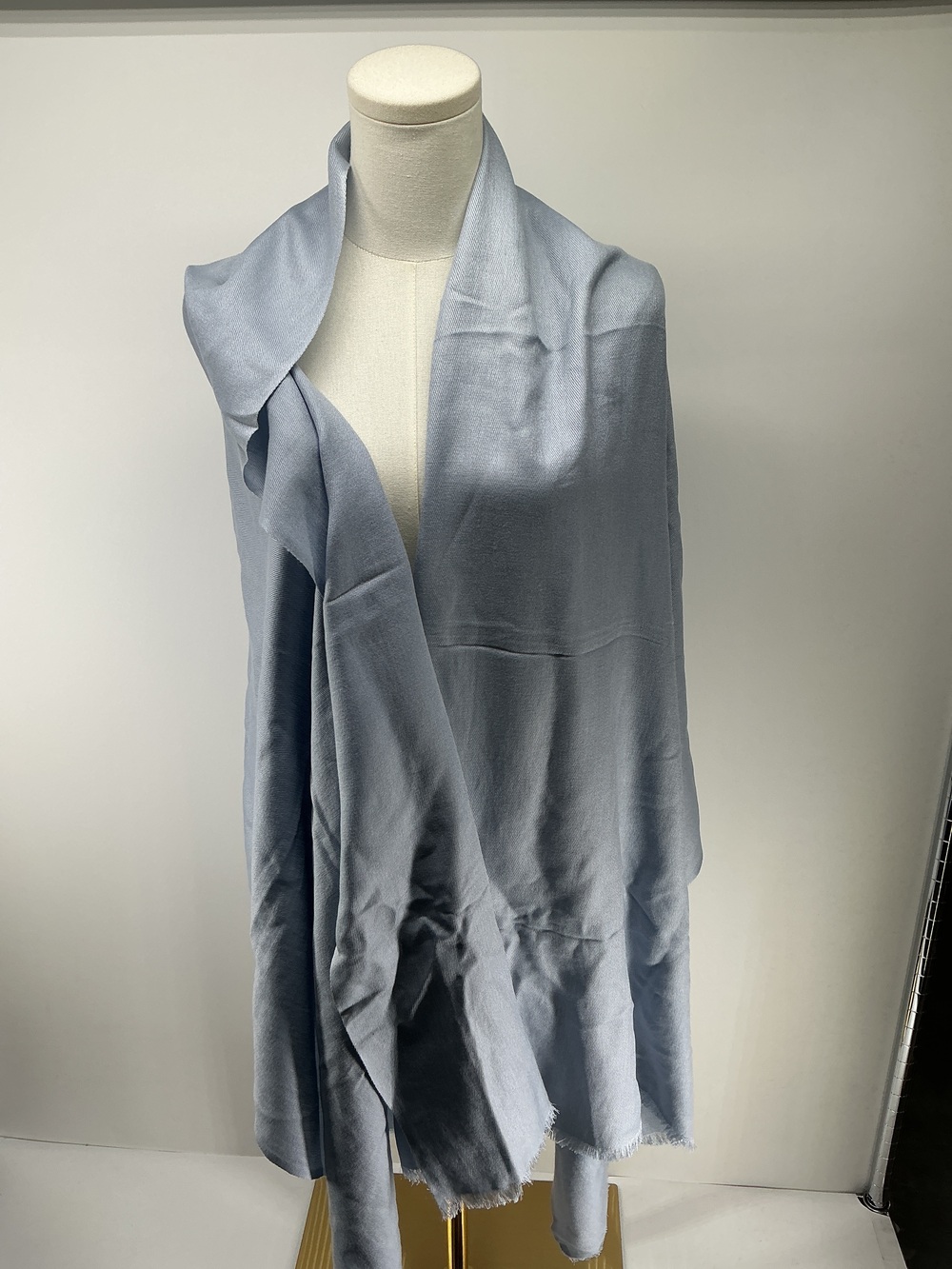 Featherweight Cashmere Silk Frayed Edge Scarf